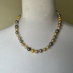 Honora Sterling Silver Ming Spring Colors Cultured Pearl Strand 11mm 16inch